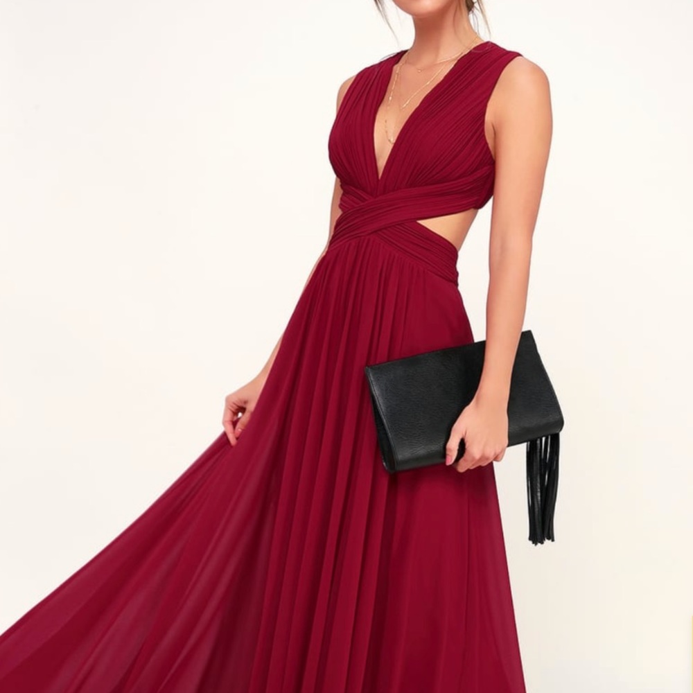 Lulu’s Grecian Cut-Out Gown - Picture 1 of 16
